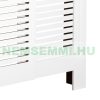 Radiator cover 145-209x20x82 cm radiator cover white radiator cover, grid, radiator cover
