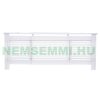 Radiator cover 145-209x20x82 cm radiator cover white radiator cover, grid, radiator cover