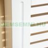 Cover in front of radiator extendable radiator cover, horizontally striped 140-202x19x82.5 cm