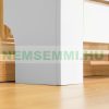 Cover in front of radiator extendable radiator cover, horizontally striped 140-202x19x82.5 cm