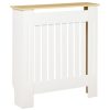 Radiator cover 78x19x83 cm white-oak radiator cover, grid, radiator cover