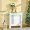 Radiator cover 78x19x83 cm white-oak radiator cover, grid, radiator cover