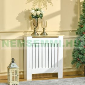   Radiátor elé takaró burkolat 78x19x83 cm fehér-tölgy radiátorburkolat, rács, radiátor takaró