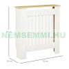 Radiátor elé takaró burkolat 78x19x83 cm fehér-tölgy radiátorburkolat, rács, radiátor takaró