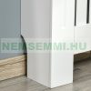 Radiátor elé takaró burkolat 78x19x83 cm fehér-tölgy radiátorburkolat, rács, radiátor takaró
