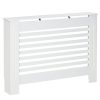Radiator cover 112x19x81 cm radiator cover white radiator cover, grid, radiator cover