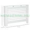 Radiator cover 112x19x81 cm radiator cover white radiator cover, grid, radiator cover