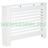 Radiator cover 112x19x81 cm radiator cover white radiator cover, grid, radiator cover