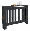 Radiator cover 112x19x82 cm radiator cover anthracite striped radiator cover, radiator cover
