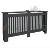 Radiator cover 152x19x82 cm radiator cover anthracite striped radiator cover, radiator cover