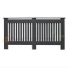 Radiator cover 152x19x82 cm radiator cover anthracite striped radiator cover, radiator cover