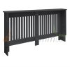 Radiator cover 152x19x82 cm radiator cover anthracite striped radiator cover, radiator cover