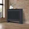 Radiator cover 78x19x82 cm radiator cover anthracite striped radiator cover, radiator cover