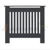 Radiator cover 78x19x82 cm radiator cover anthracite striped radiator cover, radiator cover