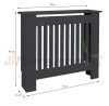 Radiator cover 78x19x82 cm radiator cover anthracite striped radiator cover, radiator cover