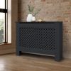 Radiator cover 112x19x82 cm radiator cover anthracite pattern radiator cover, radiator cover