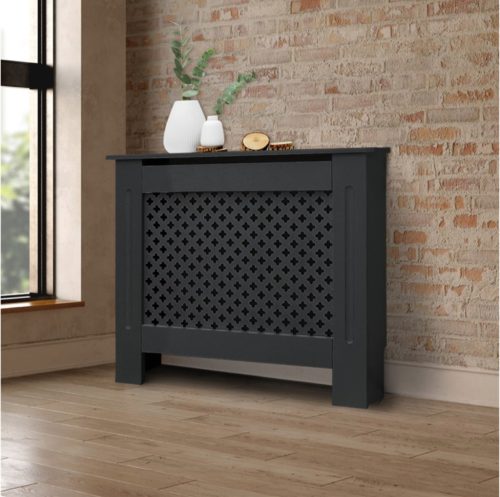 Radiator cover 78x19x82 cm radiator cover anthracite pattern radiator cover, radiator cover