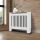 Radiator cover 78x19x82 cm radiator cover white striped radiator cover, radiator cover