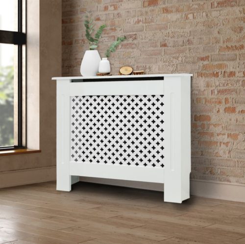 Radiator cover 78x19x82 cm radiator cover with white pattern radiator cover, radiator cover