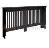 Radiator cover 152x19x82 cm radiator cover black striped radiator cover, radiator cover