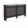 Radiator cover 152x19x82 cm radiator cover with black pattern radiator cover, radiator cover