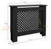 Radiator cover 78x19x82 cm radiator cover with black pattern radiator cover, radiator cover