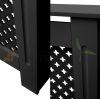 Radiator cover 112x19x82 cm radiator cover black honeycomb pattern radiator cover, grid, radiator cover