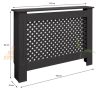 Radiator cover 112x19x82 cm radiator cover black honeycomb pattern radiator cover, grid, radiator cover