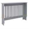 Radiator cover 112x19x82 cm radiator cover gray striped radiator cover, grid, radiator cover