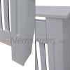 Radiator cover 112x19x82 cm radiator cover gray striped radiator cover, grid, radiator cover