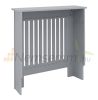 Radiator cover 78x19x82 cm radiator cover gray striped radiator cover, grid, radiator cover