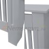 Radiator cover 78x19x82 cm radiator cover gray striped radiator cover, grid, radiator cover