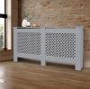 Radiator cover 152x19x82 cm radiator cover gray honeycomb radiator cover, grid, radiator cover