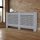 Radiator cover 152x19x82 cm radiator cover gray honeycomb radiator cover, grid, radiator cover