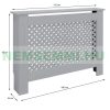 Radiator cover 112x19x82 cm radiator cover gray honeycomb pattern radiator cover, grid, radiator cover