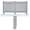 Radiator cover 152x19x82 cm radiator cover gray striped radiator cover, grid, radiator cover