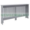 Radiator cover 152x19x82 cm radiator cover gray striped radiator cover, grid, radiator cover