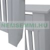 Radiator cover 152x19x82 cm radiator cover gray striped radiator cover, grid, radiator cover