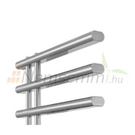   Színes design radiátor - Radox Linx Mixt 736x500 mm fekete-króm törölközőszárító fűtőtest törölközőmelegítő