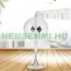 Fénymalom light-powered rotating vacuum glass radiometer by Crookes, 20 cm high