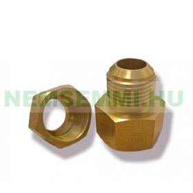   Réz csatlakozó fitting 15 mm-es rézcső végére, a másik vége 1/2" belső menet