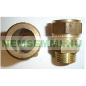 Napkollektor réz csatlakozó fitting 22 mm-es rézcső végére, a másik vége 3/4