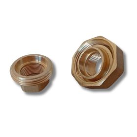   2 napkollektort összekötő, belsőmenetes csatlakozó. Toldóelem 3/4"-os menetes rézcső számára. Összekötő fitting