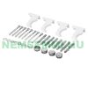 Modern design DAMAGED!  radiator 480x1800 mm in white color, special elongated and narrowed design, can also be installed horizontally, stylish appearance 1123W power