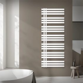   ENYHE SÉRÜLÉS! Modern designer radiátor 600x1600 mm 630W fehér egyenes külső csatlakozással