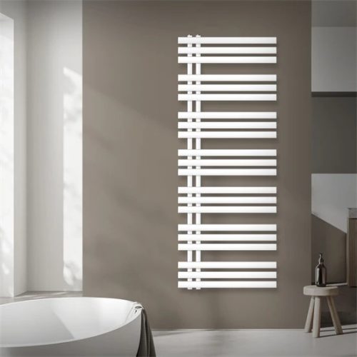 ENYHE SÉRÜLÉS! Modern designer radiátor 600x1600 mm 630W fehér egyenes külső csatlakozással