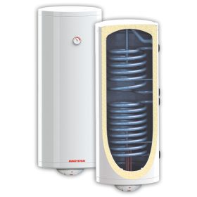 SZÁLLÍTÁS SÉRÜLT! 200 literes Sunsystem S2 indirekt BB típusú FALI tároló, 2 hőcserélős, jobbos 3 kW fűtőbetét