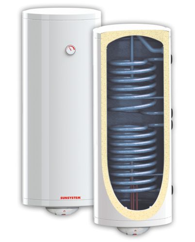 SZÁLLÍTÁS SÉRÜLT! 200 literes Sunsystem S2 indirekt BB típusú FALI tároló, 2 hőcserélős, jobbos 3 kW fűtőbetét