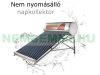 Tartályos napkollektor nem nyomásálló SD-S (SD-G) inox 300 literes 30 csöves átfolyós rendszerű, rozsdamentes tartály és keret