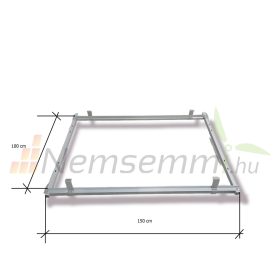   SID-H horizontális síkkollektor napkollektor szerelő keret Tartó ferde tetőre